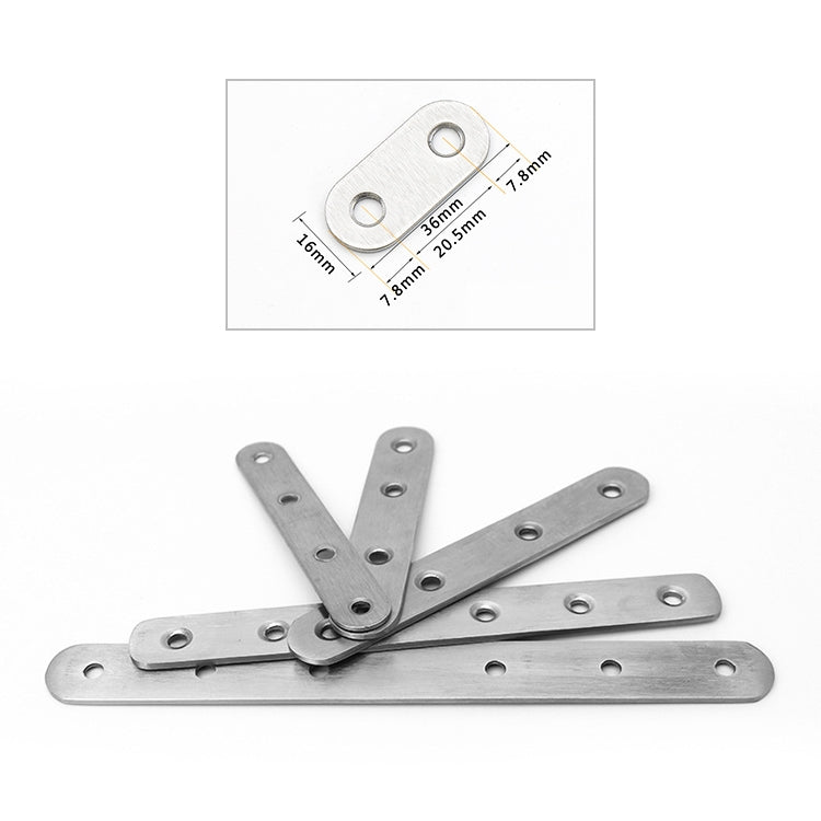 ELECTROPRIME 100 PCS Stainless Steel Connection Code Straight Connecting Piece, Number: 1