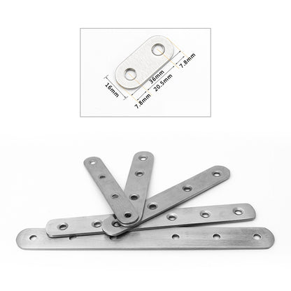 ELECTROPRIME 100 PCS Stainless Steel Connection Code Straight Connecting Piece, Number: 1