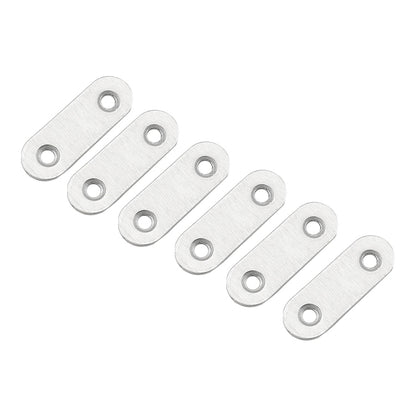 ELECTROPRIME 100 PCS Stainless Steel Connection Code Straight Connecting Piece, Number: 2