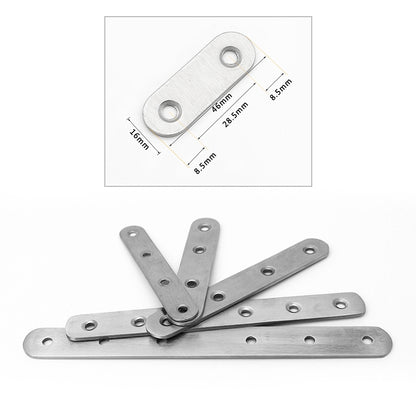 ELECTROPRIME 100 PCS Stainless Steel Connection Code Straight Connecting Piece, Number: 2