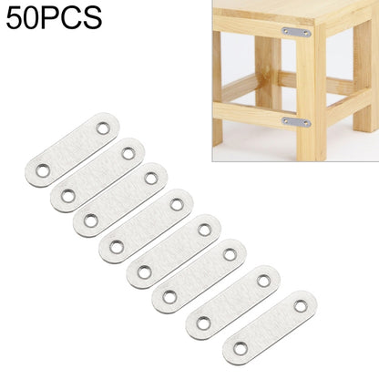 ELECTROPRIME 50 PCS Stainless Steel Connection Code Straight Connecting Piece, Number: 3
