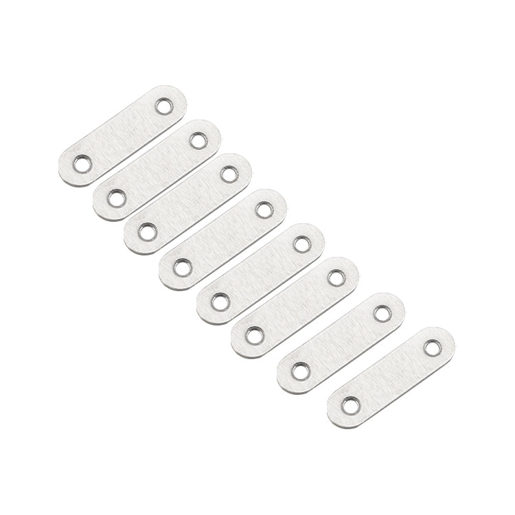 ELECTROPRIME 50 PCS Stainless Steel Connection Code Straight Connecting Piece, Number: 3