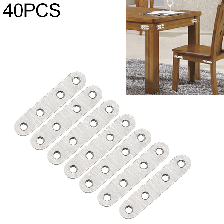 ELECTROPRIME 40 PCS Stainless Steel Connection Code Straight Connecting Piece, Number: 4