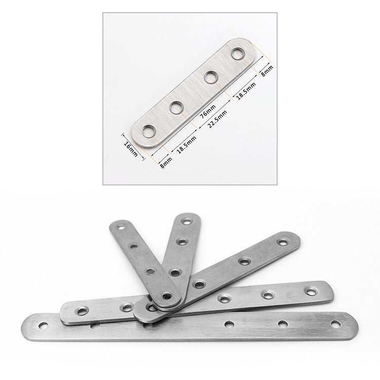 ELECTROPRIME 40 PCS Stainless Steel Connection Code Straight Connecting Piece, Number: 4
