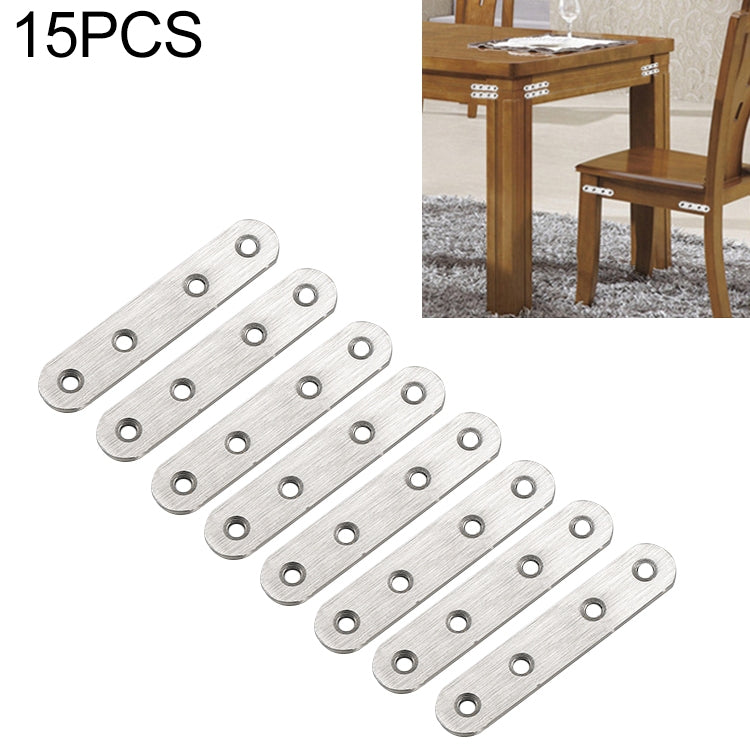 ELECTROPRIME 15 PCS Stainless Steel Connection Code Straight Connecting Piece, Number: 6