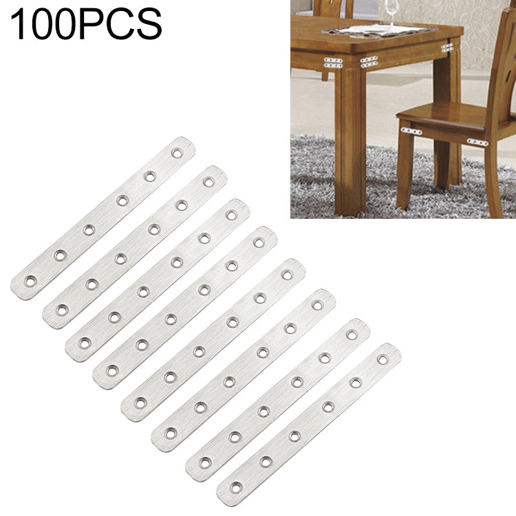ELECTROPRIME 100 PCS Stainless Steel Connection Code Straight Connecting Piece, Number: 8