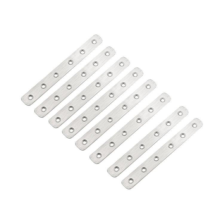 ELECTROPRIME 100 PCS Stainless Steel Connection Code Straight Connecting Piece, Number: 8