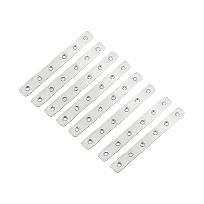 ELECTROPRIME 100 PCS Stainless Steel Connection Code Straight Connecting Piece, Number: 8