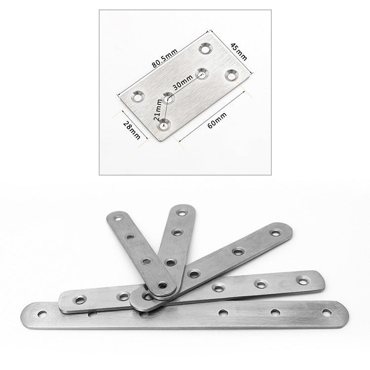 ELECTROPRIME 10 PCS Stainless Steel Connection Code Straight Connecting Piece, Number: 13
