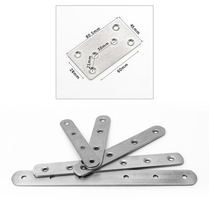 ELECTROPRIME 10 PCS Stainless Steel Connection Code Straight Connecting Piece, Number: 13