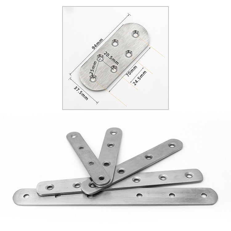 ELECTROPRIME 10 PCS Stainless Steel Connection Code Straight Connecting Piece, Number: 18