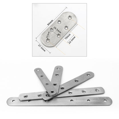 ELECTROPRIME 10 PCS Stainless Steel Connection Code Straight Connecting Piece, Number: 18