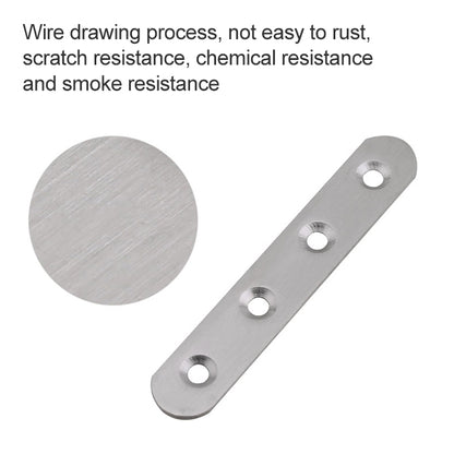 ELECTROPRIME 10 PCS Stainless Steel Connection Code Straight Connecting Piece, Number: 18