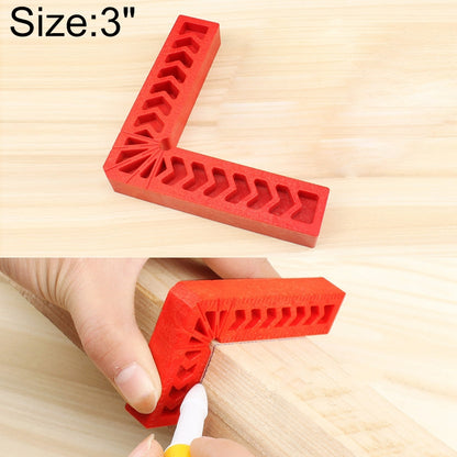 ELECTROPRIME 3 Inch Plastic 90 Degree Woodworking Auxiliary Positioner Square Ruler Fixing Tool