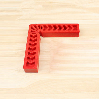 ELECTROPRIME 4 Inch Plastic 90 Degree Woodworking Auxiliary Positioner Square Ruler Fixing Tool