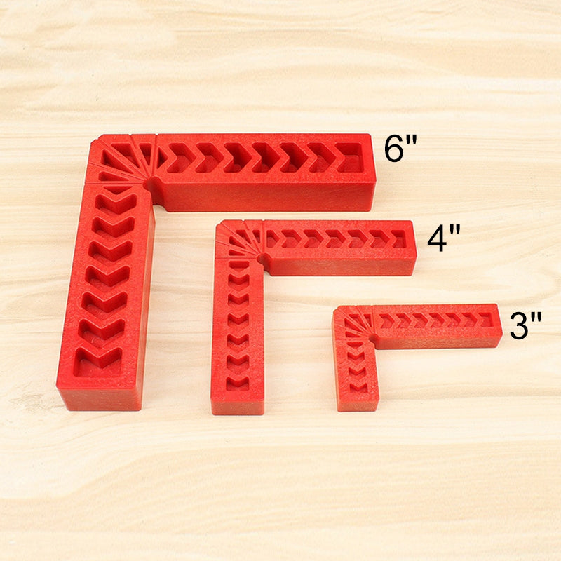 ELECTROPRIME 4 Inch Plastic 90 Degree Woodworking Auxiliary Positioner Square Ruler Fixing Tool