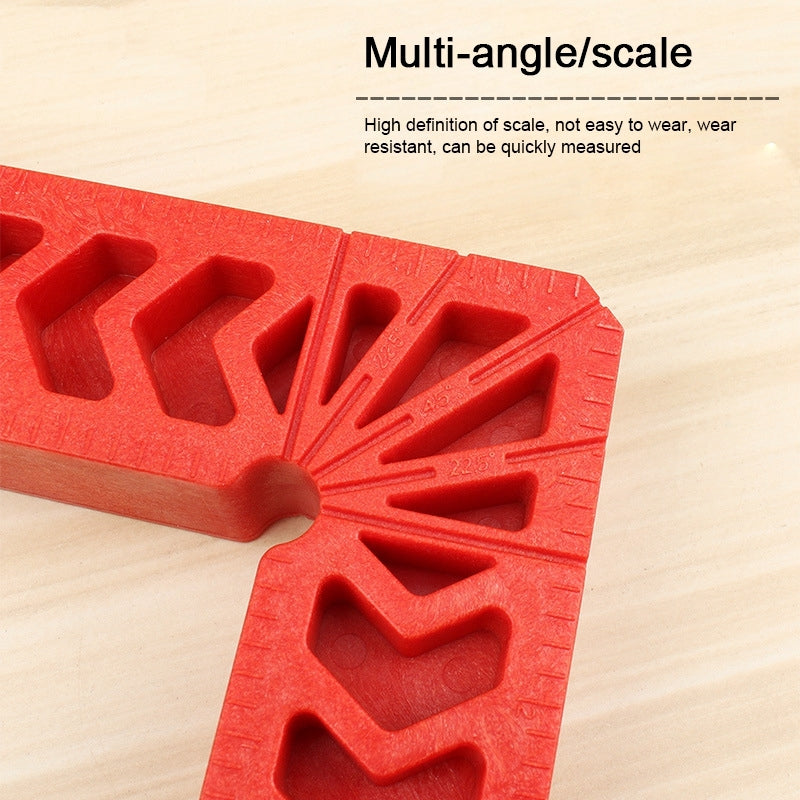 ELECTROPRIME 6 Inch Plastic 90 Degree Woodworking Auxiliary Positioner Square Ruler Fixing Tool