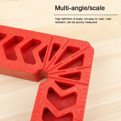 ELECTROPRIME 6 Inch Plastic 90 Degree Woodworking Auxiliary Positioner Square Ruler Fixing Tool