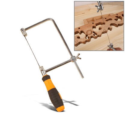 ELECTROPRIME U Shape Hacksaw with Blades for Metal / Wood / Plastic Tube / Wire DIY Hand Tool Portable Woodworking Saw, Width: 105mm