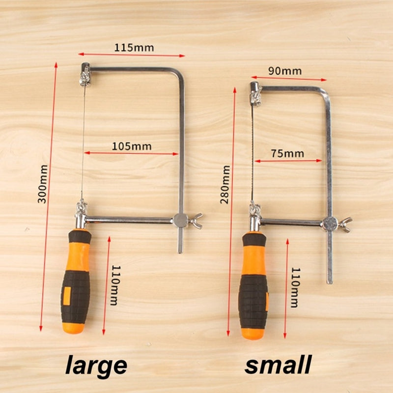 ELECTROPRIME U Shape Hacksaw with Blades for Metal / Wood / Plastic Tube / Wire DIY Hand Tool Portable Woodworking Saw, Width: 105mm