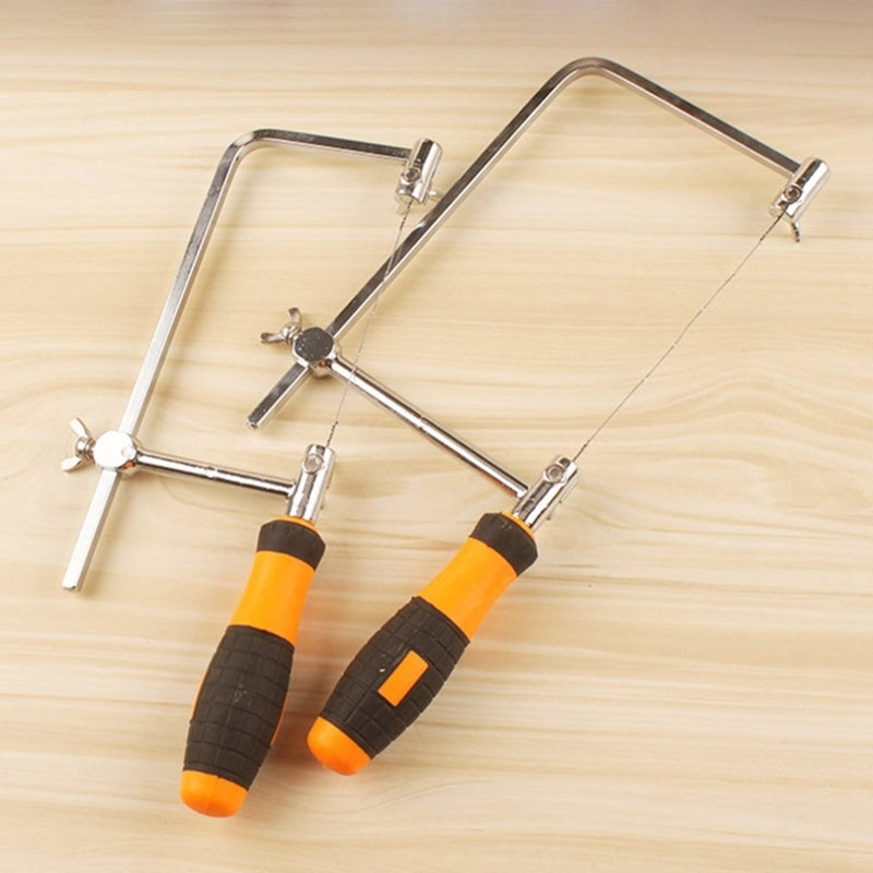 ELECTROPRIME U Shape Hacksaw with Blades for Metal / Wood / Plastic Tube / Wire DIY Hand Tool Portable Woodworking Saw, Width: 105mm