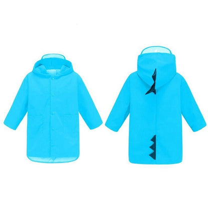 ELECTROPRIME Cartoon Dinosaur Children Fashion Raincoat Size: XXL(Blue)