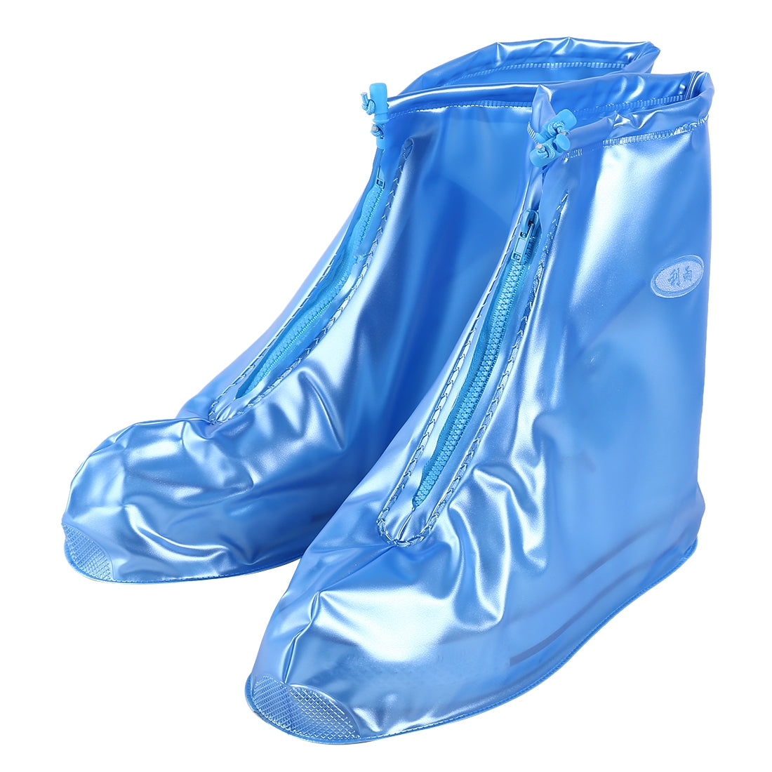 ELECTROPRIME Fashion PVC Non-slip Waterproof Thick-soled Shoe Cover Size: XXXL(Blue)