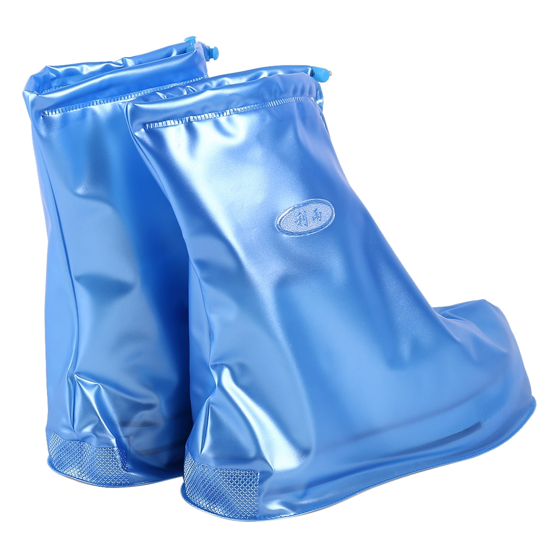 ELECTROPRIME Fashion PVC Non-slip Waterproof Thick-soled Shoe Cover Size: XXXL(Blue)