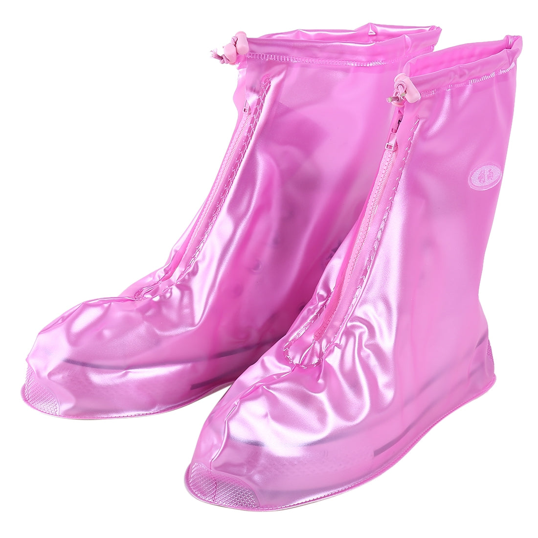 ELECTROPRIME Fashion PVC Non-slip Waterproof Thick-soled Shoe Cover Size: S(Pink)