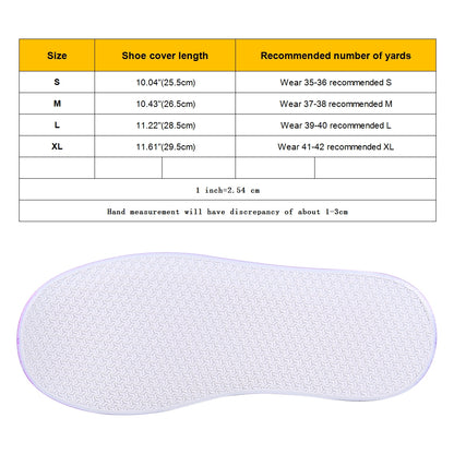 ELECTROPRIME Fashion PVC Non-slip Waterproof Thick-soled Shoe Cover Size: S(Pink)
