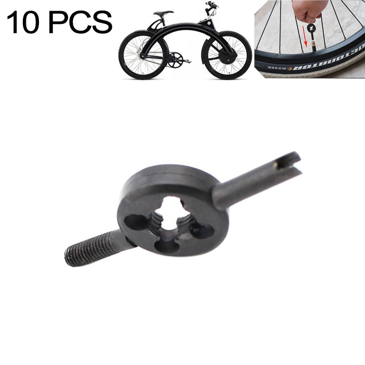 ELECTROPRIME 10 PCS Bicycle Valve Wrench Multi-functional Valve Mouth Key