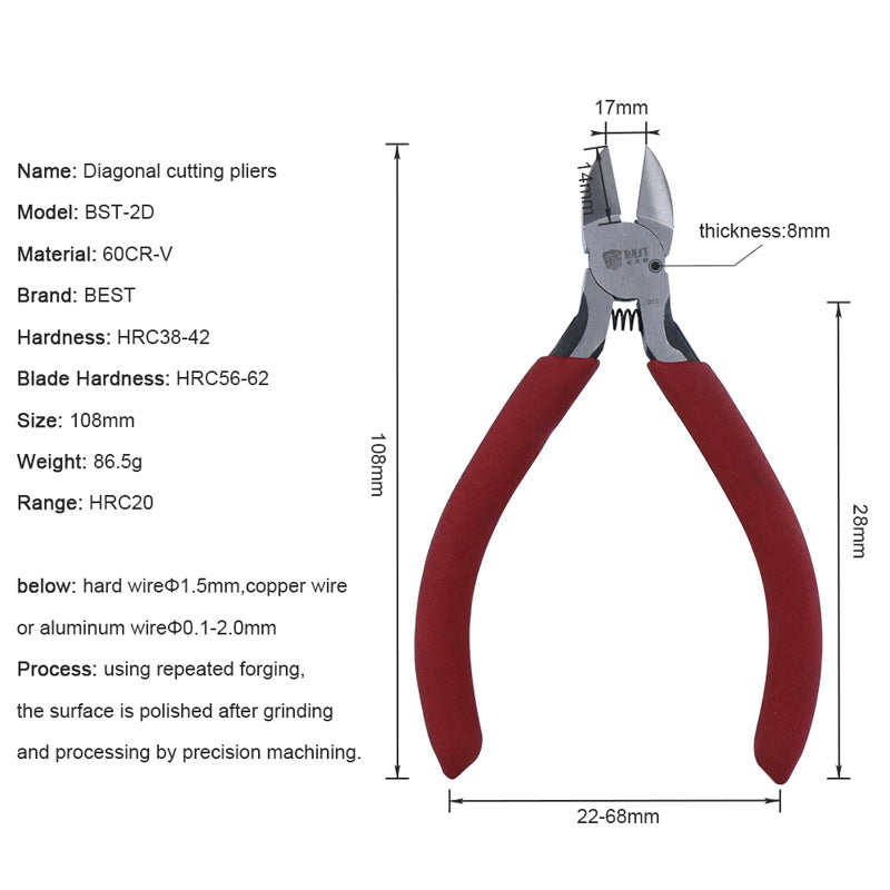 ELECTROPRIME BEST-2D Electrician Wire Cutting Pliers