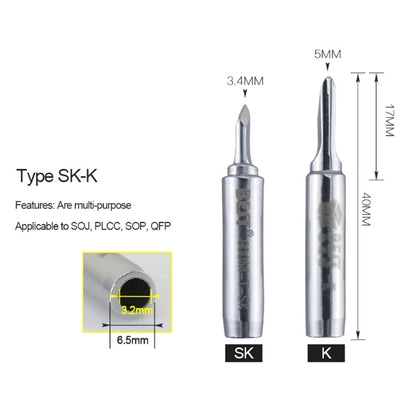 ELECTROPRIME 10 PCS BEST Lead Free Series Soldering Tip Welding Contact Head 900M-T-SK