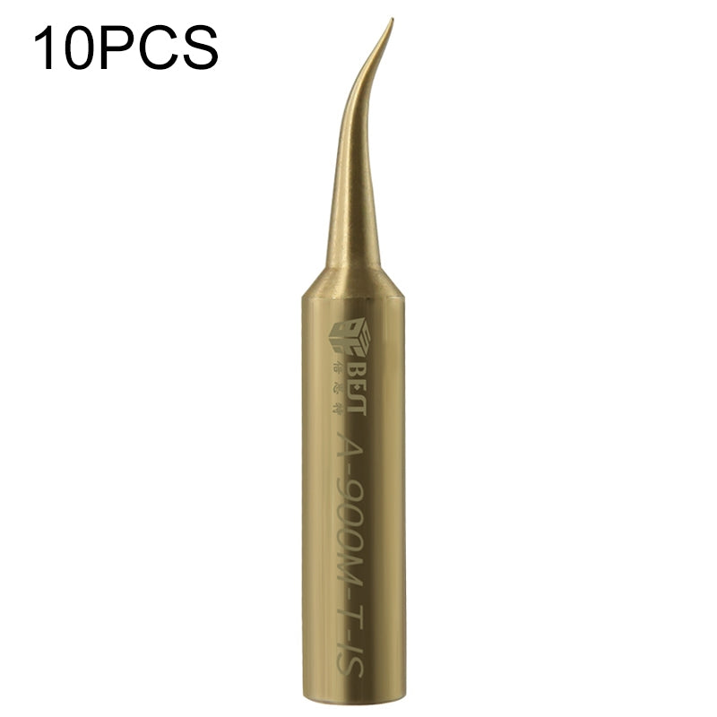 ELECTROPRIME 10 PCS BEST Pure Copper Low Temperature Soldering Iron Tip Special for Welding Fly Jump Wire A-900M-T-IS