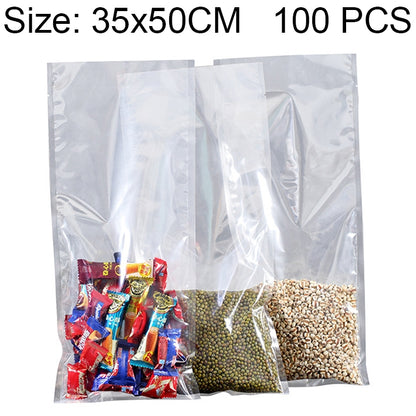 ELECTROPRIME 100 PCS Food Vacuum Packaging Transparent Plastic Bag Nylon Fresh-keeping Bag, Size: 35cm x 50cm