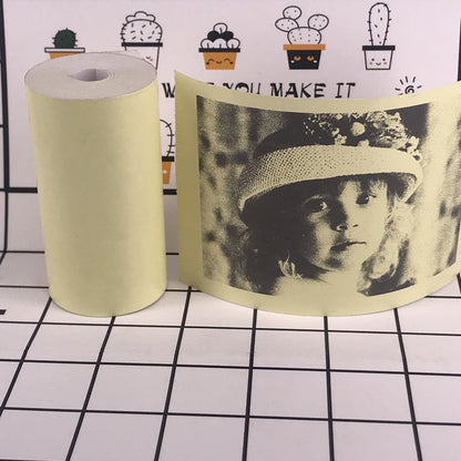 ELECTROPRIME 5pcs Thermal Label Printer Paper Sticker for PAPERANG P1/ P2 / A6 , Size: 57 x 30 mm(Yellow)