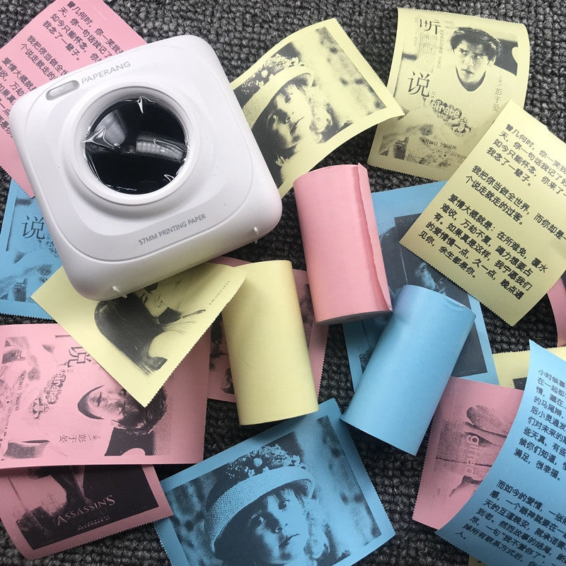 ELECTROPRIME 5pcs Thermal Label Printer Paper Sticker for PAPERANG P1/ P2 / A6 , Size: 57 x 30 mm(Yellow)