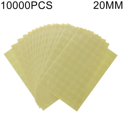ELECTROPRIME 10000 PCS Transparent Round Shape Self-adhesive Sealing Sticker, Diameter: 20mm