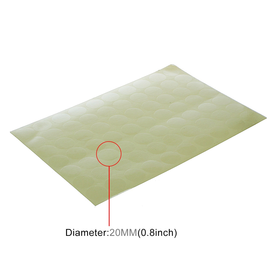 ELECTROPRIME 10000 PCS Transparent Round Shape Self-adhesive Sealing Sticker, Diameter: 20mm