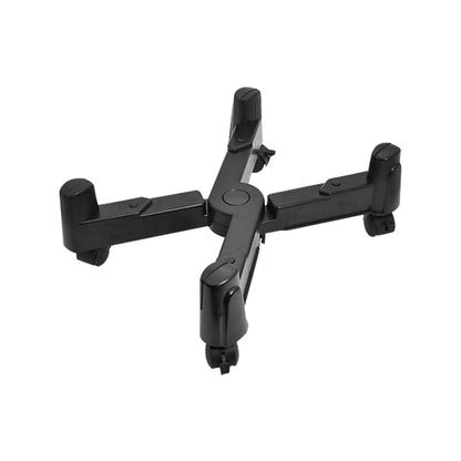 ELECTROPRIME 5-wheel Adjustable Moving Pulley X-type Computer Mainframe Plastic Chassis Tray Holder (Black)
