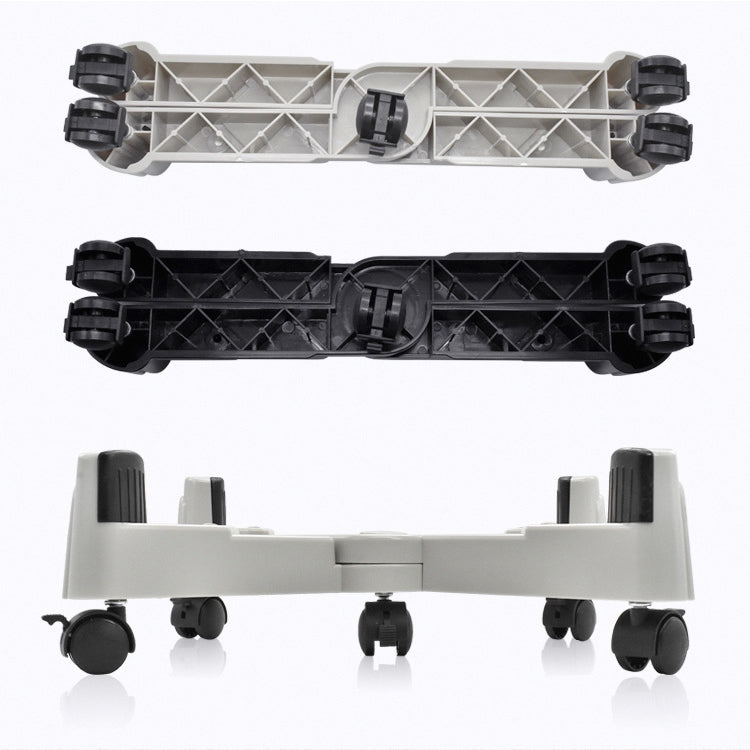 ELECTROPRIME 5-wheel Adjustable Moving Pulley X-type Computer Mainframe Plastic Chassis Tray Holder (Black)