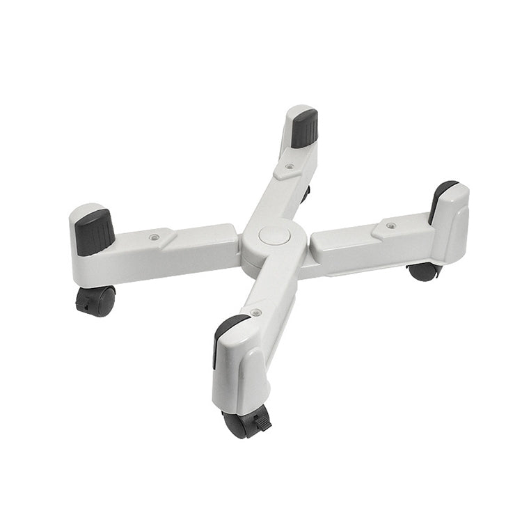ELECTROPRIME 5-wheel Adjustable Moving Pulley X-type Computer Mainframe Plastic Chassis Tray Holder (Grey)