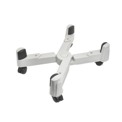 ELECTROPRIME 5-wheel Adjustable Moving Pulley X-type Computer Mainframe Plastic Chassis Tray Holder (Grey)