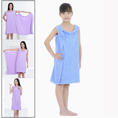 ELECTROPRIME Magic Towel Bath Towel Clothes Beach Towel Dress for Children, Size: 130 x 60cm(Blue)