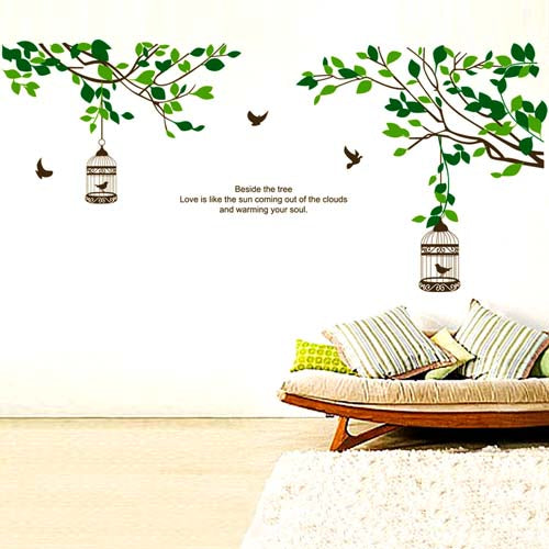 ELECTROPRIME DIY Fashion Self Adhesive PVC Removable Wall Stickers / House Interior Decoration Pictures --Birds Return, Size: 90cm x 60cm