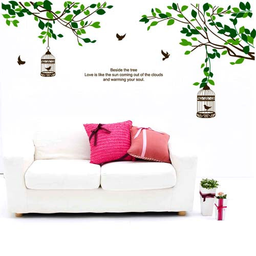 ELECTROPRIME DIY Fashion Self Adhesive PVC Removable Wall Stickers / House Interior Decoration Pictures --Birds Return, Size: 90cm x 60cm