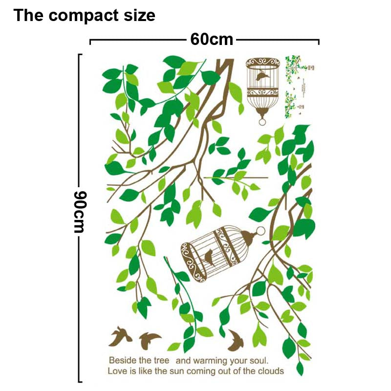 ELECTROPRIME DIY Fashion Self Adhesive PVC Removable Wall Stickers / House Interior Decoration Pictures --Birds Return, Size: 90cm x 60cm