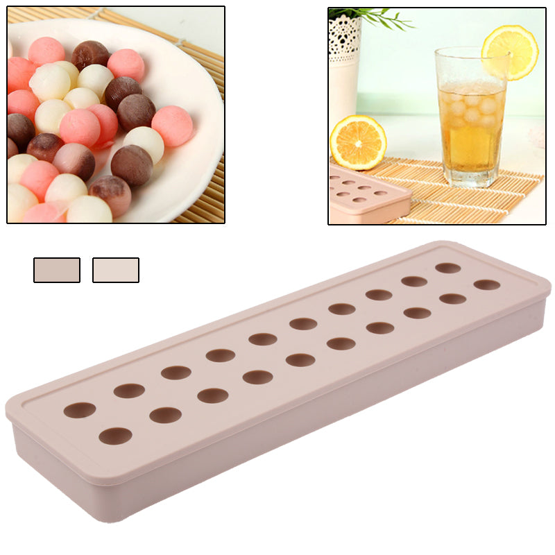 ELECTROPRIME Creative Ball Shape 20-Grid Silicone Ice Ball Tray (Random Color Delivery)