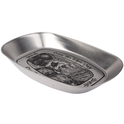 ELECTROPRIME Stainless Steel Multi-purpose Tray Fruit Bowl Dessert Plate (Random Delivery)