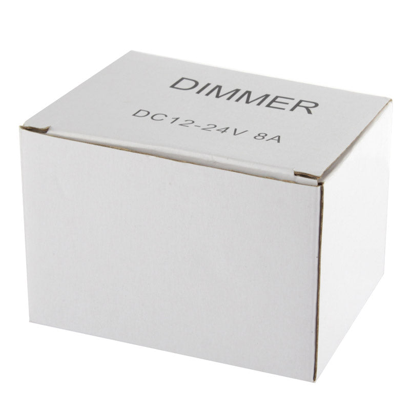 ELECTROPRIME Single Color Dimmer Switch LED Dimmer Controller for Strip Light DC12-24V, Output Current: 8A